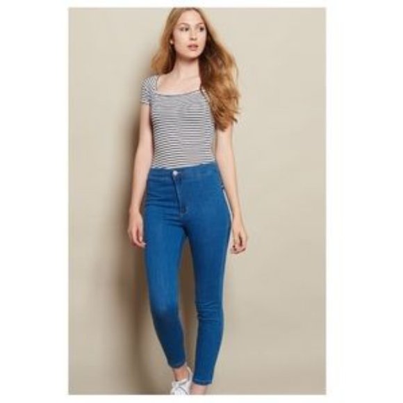 Garage Blue 70s Roller Jeggings - Picture 2 of 5